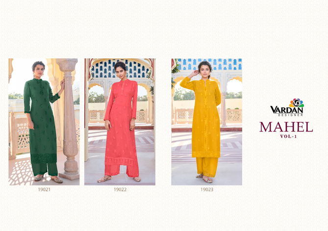 Vardan Mahel 1 New Designer Exclusive Wear Kurti With Bottom Collection